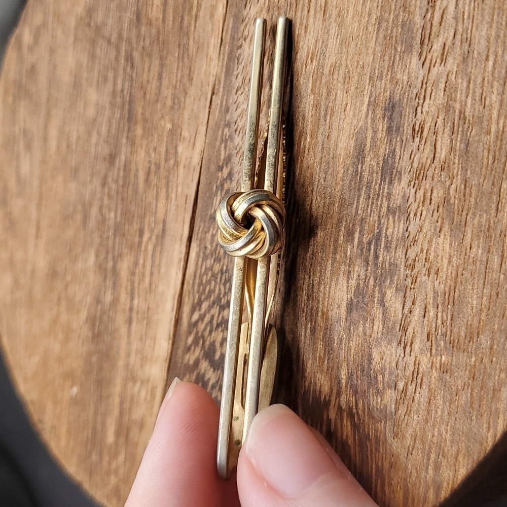 Hickok usa estate knot‎ clip tie antique